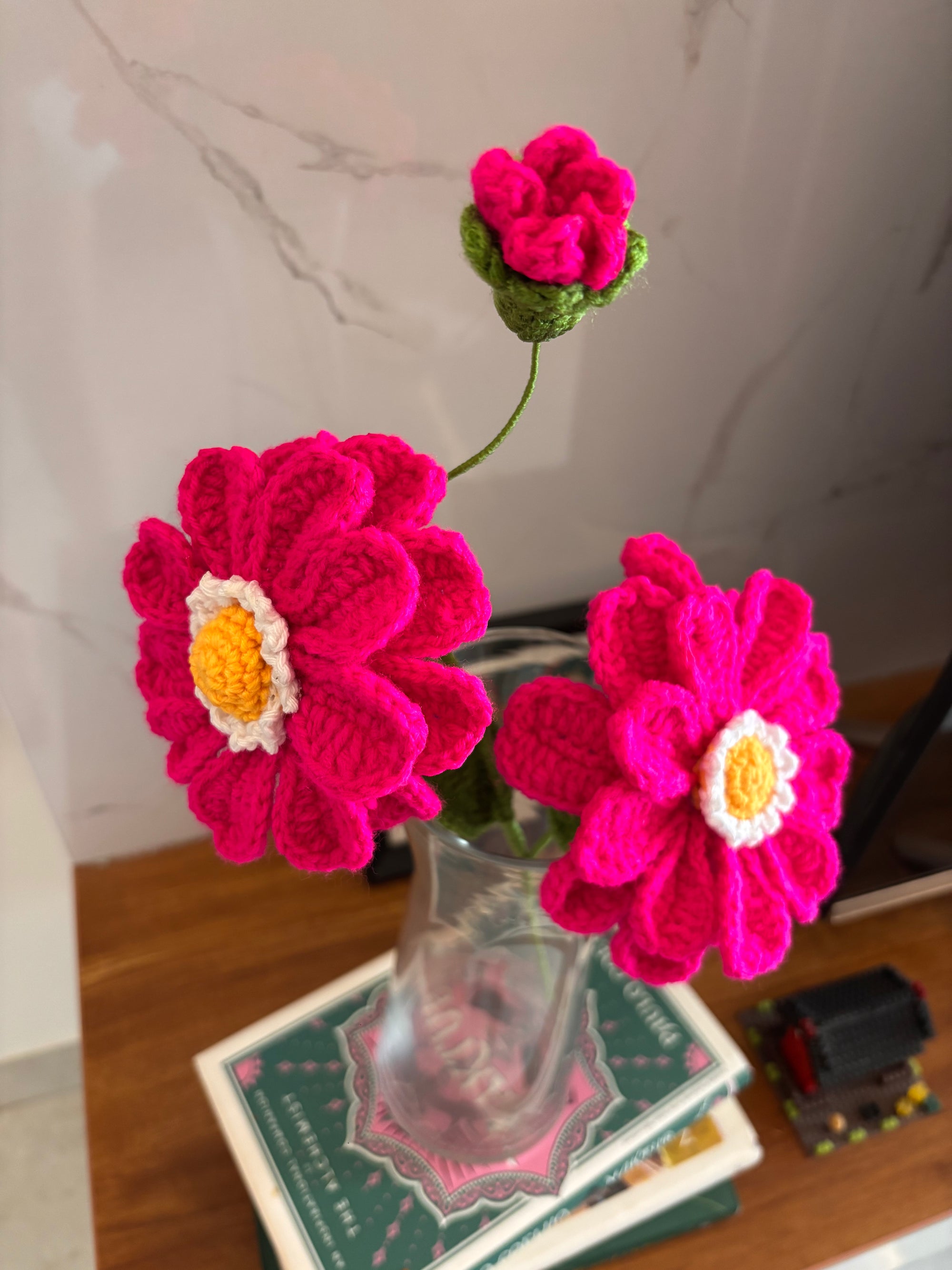 Berry bloom zinnia flower