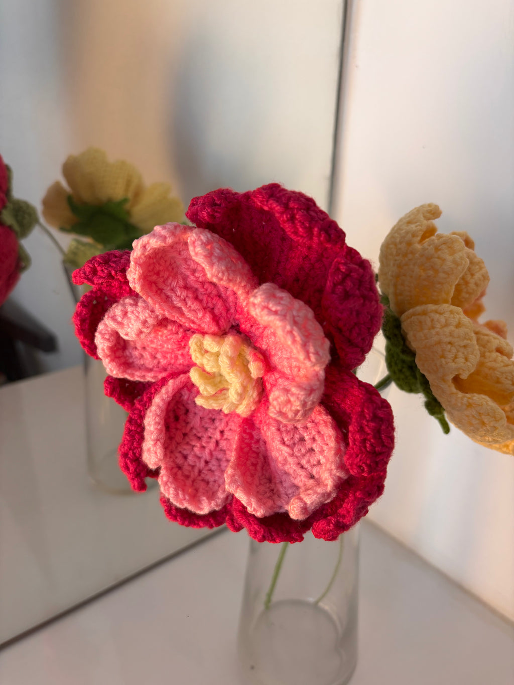 peony crochet flower
