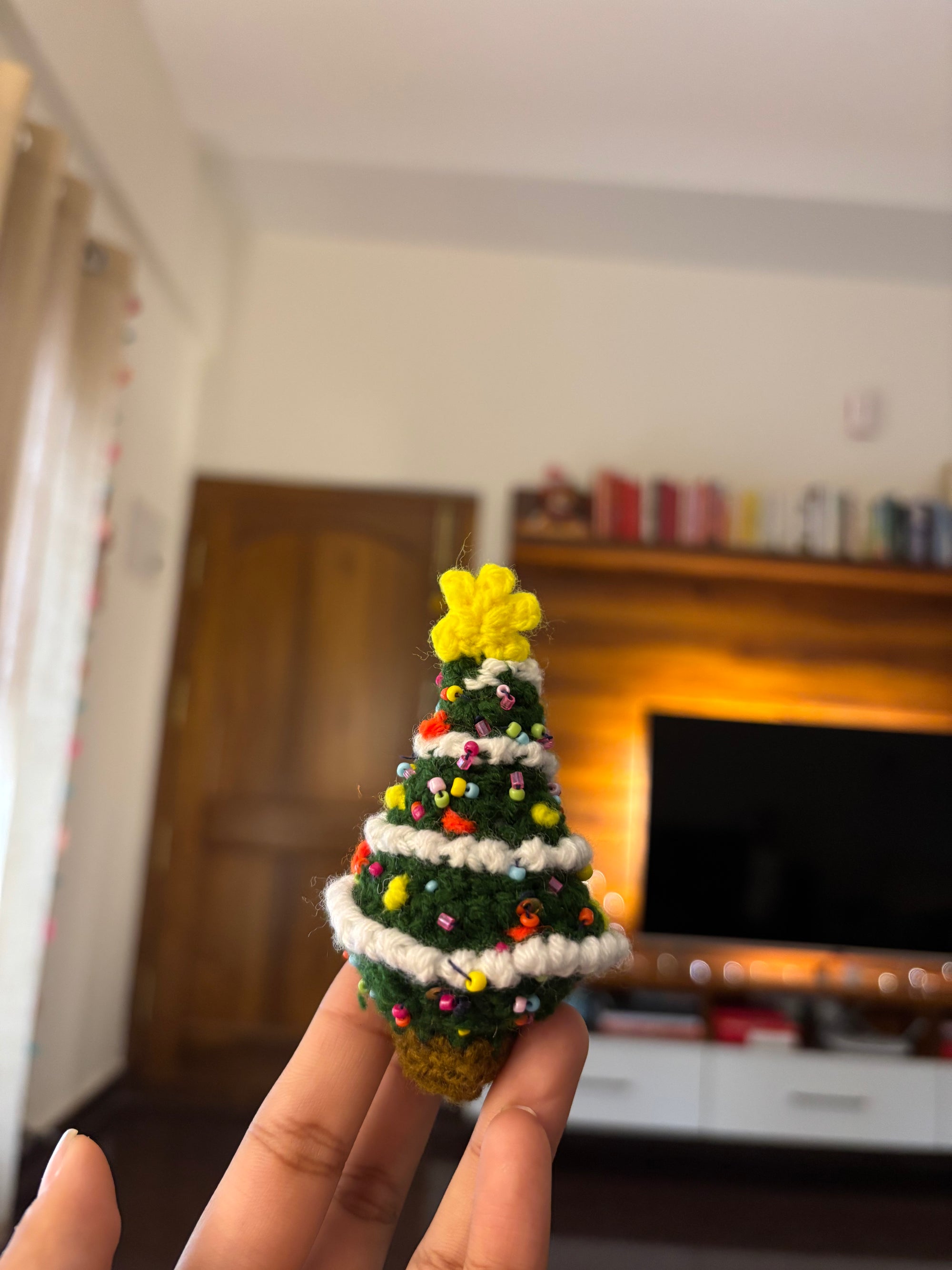 christmas tree bag charm