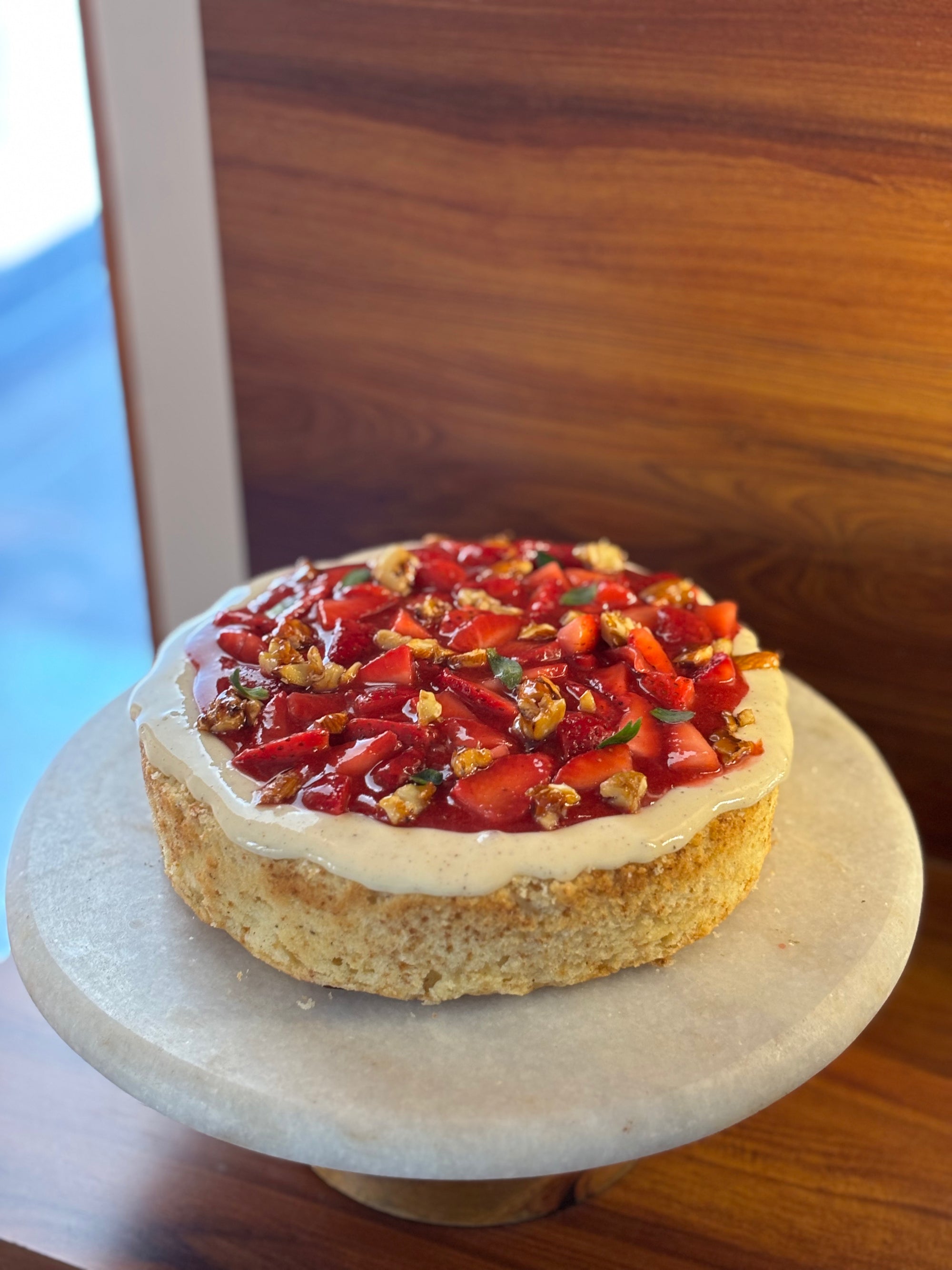 Strawberry cream cheese cake