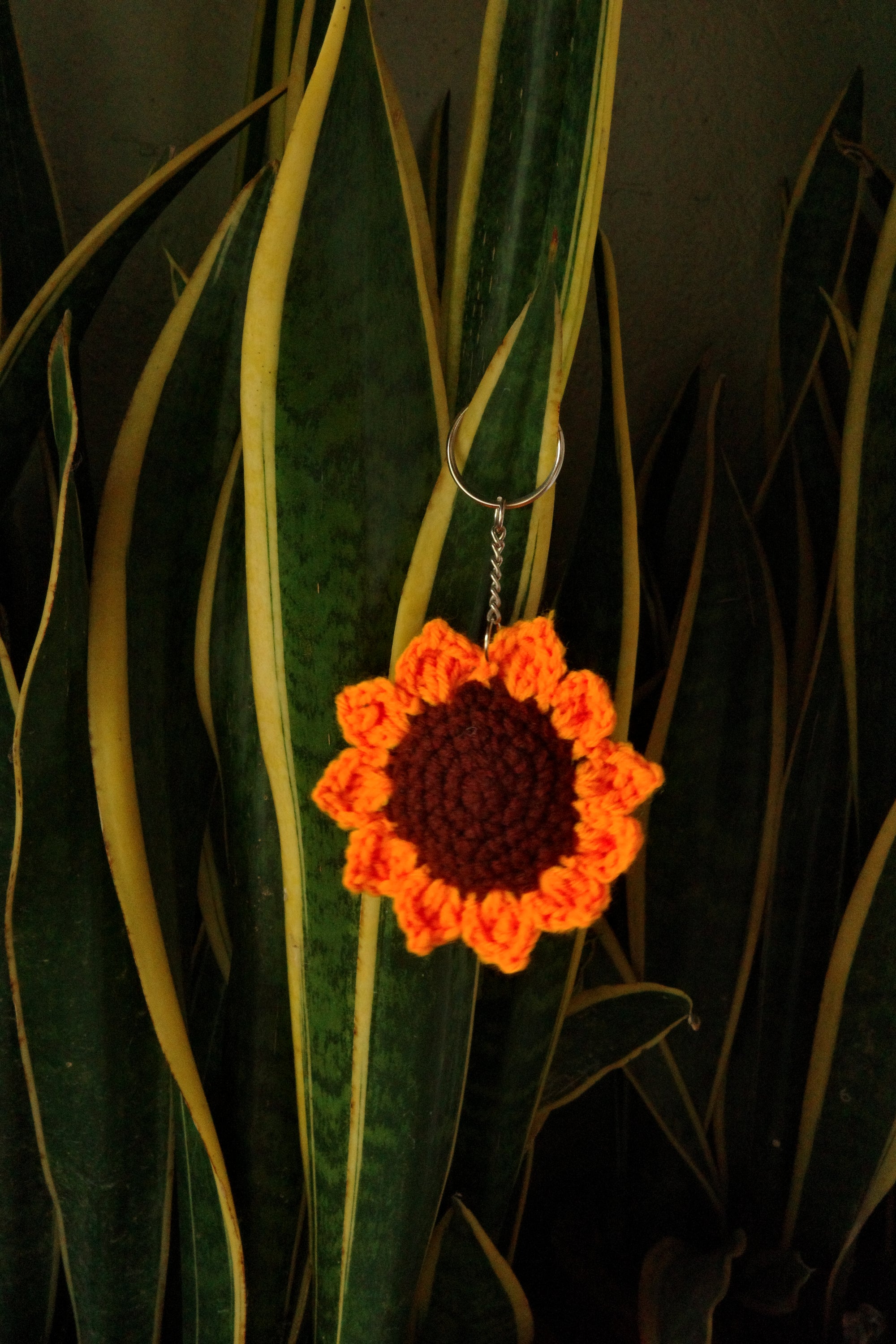 sunflower keychain