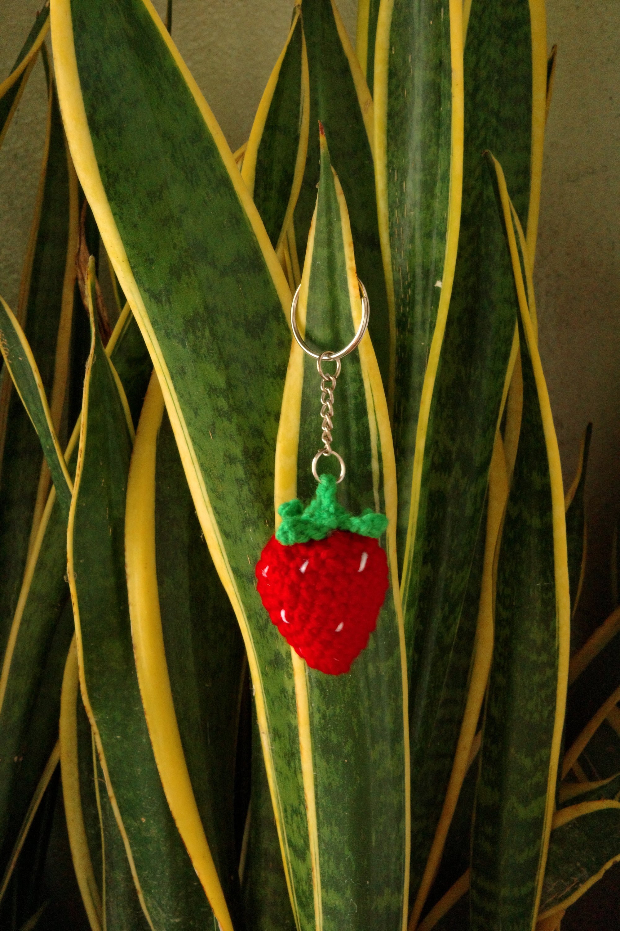 strawberry keychain
