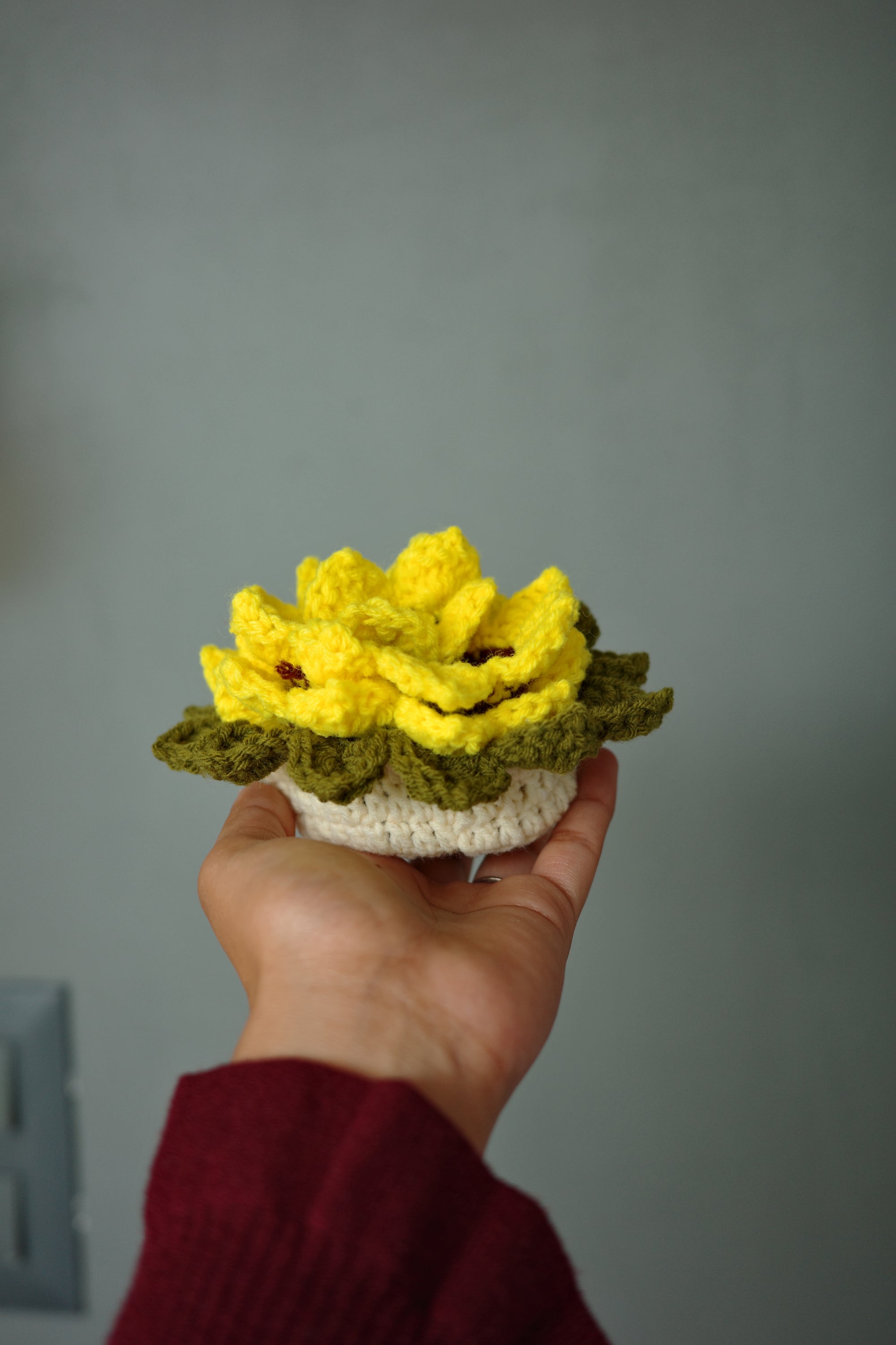 sunflower bouquet coaster set with basket